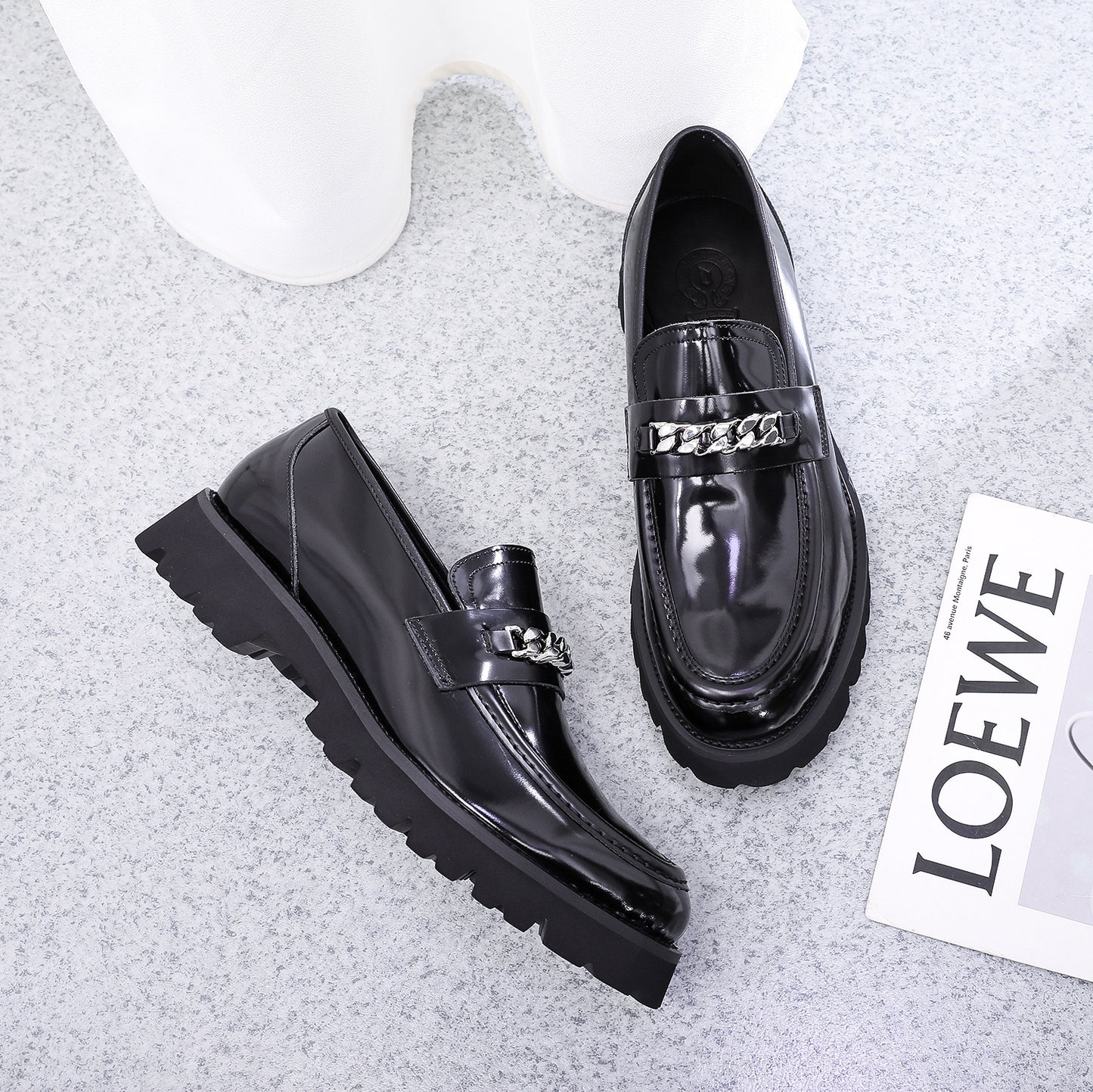 Platform Casual Leather Shoes